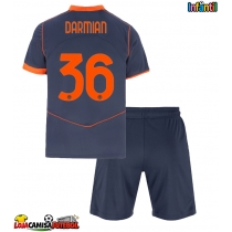 Camisa de Futebol Inter Milan Matteo Darmian #36 Equipamento Alternativo Infantil 2025-26 Manga Curta (+ Calças curtas)
